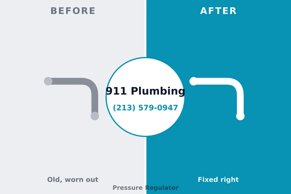 Before and after: plumbing repair Brockway, PA
